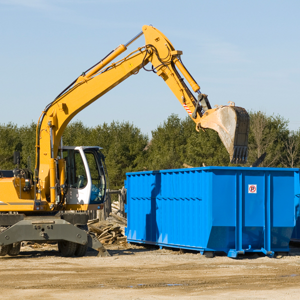 what happens if the residential dumpster is damaged or stolen during rental in Three Rivers OR